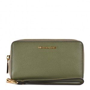 Michael Kors Wristlet in Army Green